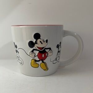Disney Mickey Mouse 3D Embossed Mickey Emotions Mug Ceramic Coffee Cup 10oz EUC